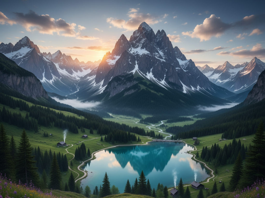 Beautiful Mountain View